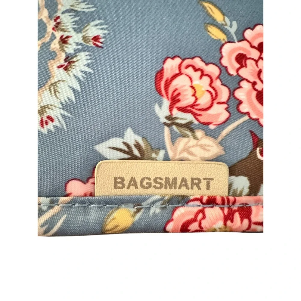 BAGSMART Hanging Toiletry Bag Organizer Floral Print Cosmetic Makeup Travel Case